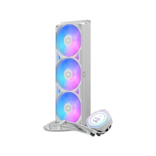 Cooler Master MasterLiquid Atmos II LCD 360mm White ARGB CPU Liquid Cooler